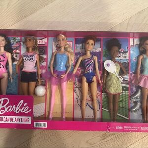 Barbie Sports Career Collection with Pink and Purple Outfits